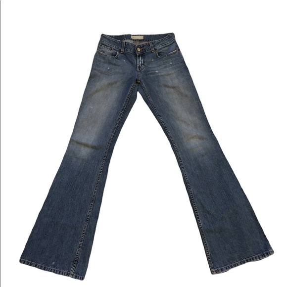 {BKE} Culture Denim X Long Denim Distressed Light Blue Wide Leg Size 28 Women’s - Picture 3 of 10